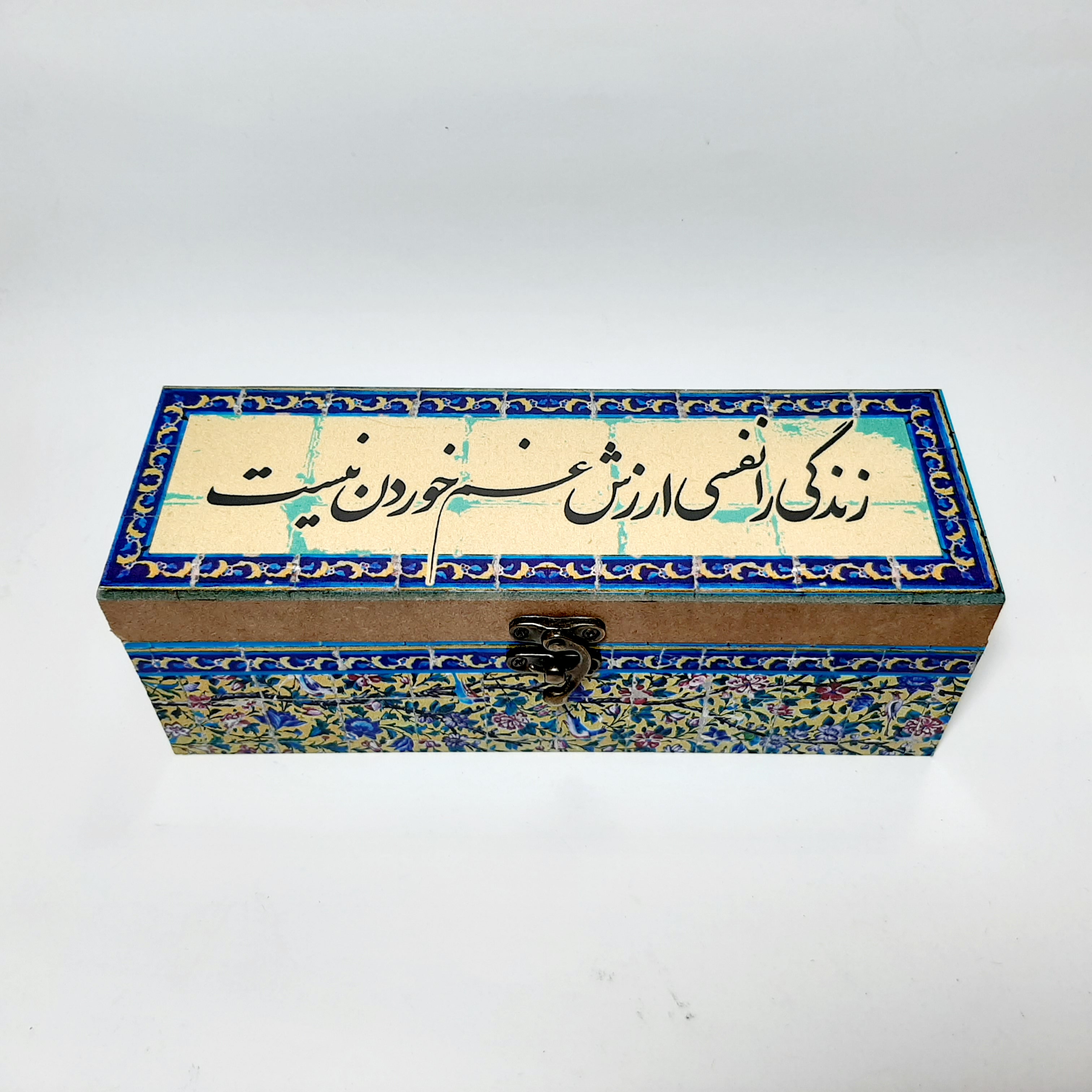جعبه سنتی چوبی مستطیل زندگی را نفسی