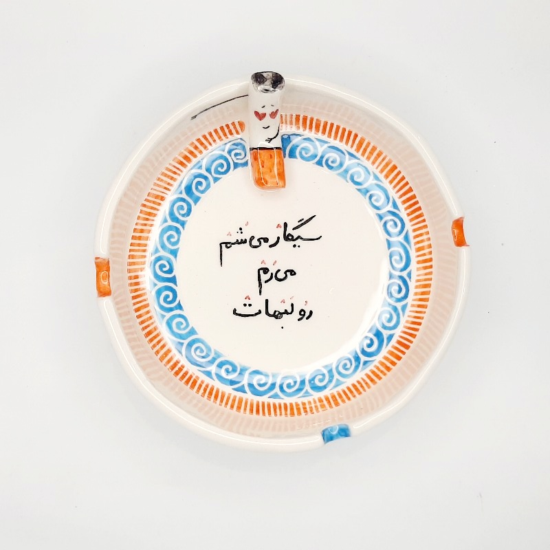 زیرسیگاری دستساز نقش برجسته کد ۰۴